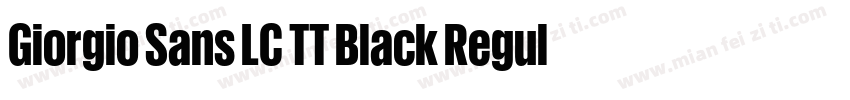 Giorgio Sans LC TT Black Regular字体转换
